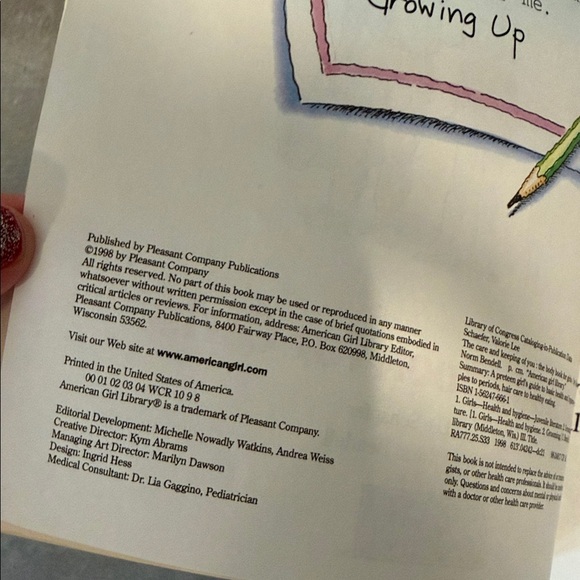 Vintage 1998 American Girl Library The Care & Keeping of You - Picture 2 of 2